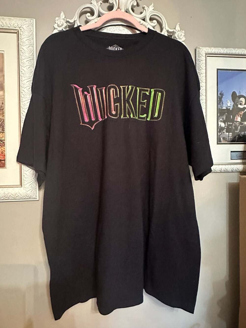 Wicked The Musical Official Broadway Black Graphic T-Shirt